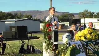 Spencer Robertson sings You Raise Me Up at Tim Knight's funeral