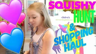 SQUISHY HUNT AT THE MALL & SHOPPING HAUL | Bryleigh Anne