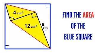 Can you find area of the Blue Square? | (Fun Geometry Problem) | #math #maths | #geometry