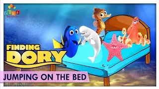 Five Little Finding Dory Jumping On The Bed | Learn Nursery Rhymes & Songs | Kids Carnival