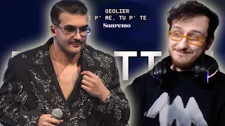 GEOLIER ''I P' ME, TU P' TE'' - REACTION SANREMO - ''è proprio bella''