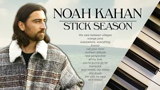 noah kahan stick season | 1 hour of calm piano ♪