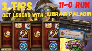 Libram Paladin at THE DARKMOON RACES | 11-0 run| Get to Legend | Hearthstone