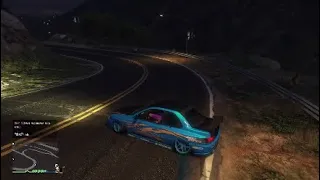 Drifting in the NEW karin sultan RS in GTA V Online ( low grip tyres )