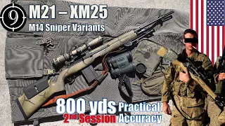 M21 [M14 Sniper Variant] to 800yds: Practical Accuracy (XM21 | M14 SSR | XM25 | M25 SWS)