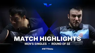 Wang Yang vs Simon Gauzy | WTT Star Contender Doha 2021 | Men's Singles | R32 Highlights