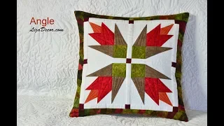 Patchwork tutorial Angle - Patchworkové vzory LizaDecor.com