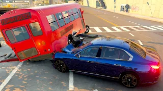 Overtake and car crashes #4 💥💥 BeamNGDrive