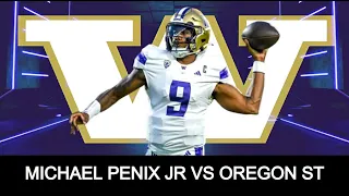 Michael Penix Jr vs Oregon State | 2024 NFL Draft Film |