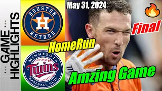 Astros vs Twins [FULL GAME] Highlights May 31, 2024 🤘 Back in the win column. Astros let's go win 🤘