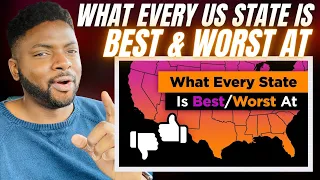 Brit Reacts To WHAT EVERY US STATE IS BEST & WORST AT!