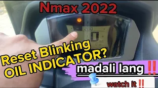 How to reset oil change indicator NMAX V2 2022