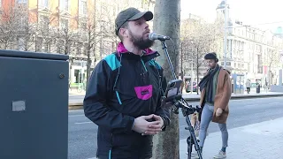 "The Fields Of Athenry" Performed Beautifully on O'Connell Street by John Garrity.