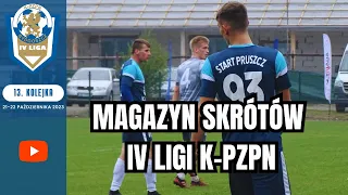 Magazyn skrótów IV ligi K-PZPN - 13. kolejka 2023/24 [WIDEO] #laczynaspilka #4liga #football