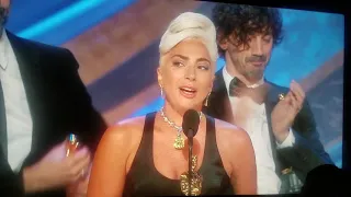 Lady Gaga winning oscar for best original song Oscars 2019