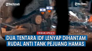 Kendaraan Militer Tentara IDF Luluh Lantak Diterjang Rudal Pejuang Hamas