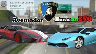 Lamborghini Aventador Vs  Huracan EVO Extreme Car driving simulator🏁🏁🏎️