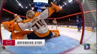 NHL UNBELIEVABLE Save by Juuse Saros