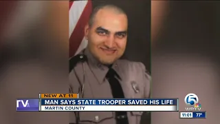 Rony Bottex says FHP Trooper Patel pushed him out of the way of a spinning car on I-95 and got hit