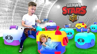 Прятки в ЯЩИКАХ БРАВЛ СТАРС **BRAWL STARS В РЕАЛЬНОЙ ЖИЗНИ**