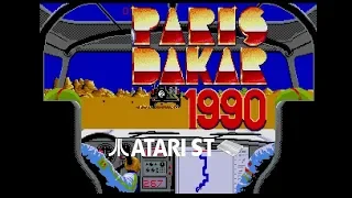 Paris Dakar 1990 - Atari ST (1990) longplay