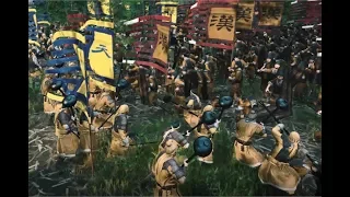 Total War Three Kingdoms -- Yellow Turban's mace-wielding "Arm of the Supreme Peace" fights.
