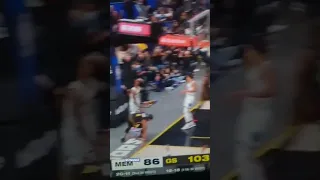 Moses Moody monster dunk Steph Curry watching loves it vs Memphis #nba