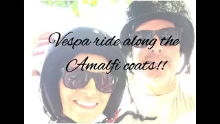 Vespa ride along the Amalfi coast. (Italy)