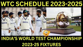 WTC Schedule 2023-2025 | India's World Test Championship 2023-25 Fixtures