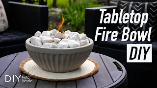 Tabletop Fire Bowl DIY I 4K