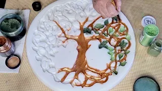#1336 WOW! Incredible Huge Resin 'Tree Of Life' Wall Plaque