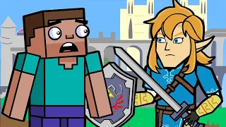 STEVE IN SMASH BROS | Block Squad (Minecraft Animation)