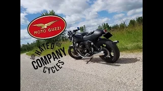 Moto Guzzi V7 (cafe racer) - Mistral Long exhaust sound