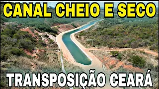 Trecho do canal Transposição São Francisco- CAC/ SECO E CHEIO.