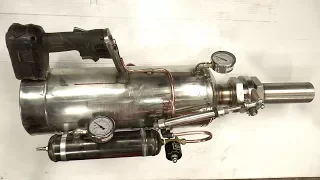 Making a Handheld Air Cannon Steampunk/Powerfull