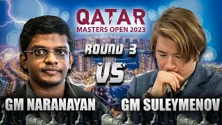 MALUPAYTS parin ba ang PUMISAK kay Magnus? | GM Naranayan vs GM Suleymenov Qatar Masters 2023