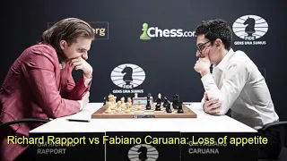 LOSS OF APPETITE!! Richard Rapport vs Fabiano Caruana || Candidates 2022 - R12