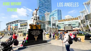 Kobe Bryant Statue at Crypto Arena (Staples Center) Downtown Los Angeles - Tourist Attractions