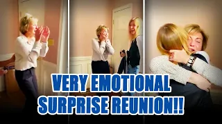 Very emotional Surprise Reunion!! | From Rome to surprise mom!