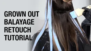 How to Retouch Balayage Hair Color Tutorial | Dark Hair Blonding Technique | Kenra Color