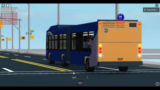 NYCTA Bus: The Articulated Bus Action On The B1 Bus Route @ 86th St-16th Av