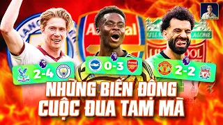 TOP 3 PREMIER LEAGUE CÓ BIẾN: ARSENAL LÊN ĐỈNH, MAN CITY CHỈ CÒN CÁCH LIVERPOOL 1 ĐIỂM