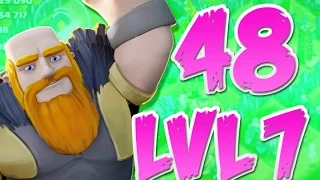 CLASH OF CLANS  | 48 LEVEL 7 GIANTS | OVER 500K LOOT | WORLD FIRST