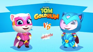 Run Run‼️Talking Tom Hero Dash Super Angela Vs Blue Sky Angela Gameplay Android | Game Dede