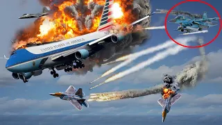 Russian SU-34 pilot shoots down largest US presidential aircraft in Ukraine