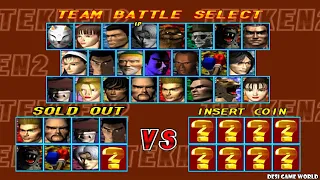 Tekken 2 HD Team Battle 8 Player ( Hard Mode ) Part #1 Gameplay Play