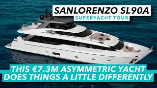 This €7.3m asymmetric yacht does things a little differently | Sanlorenzo SL90A tour | MBY