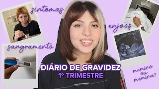 ESTOU GRÁVIDA -  Diário de gravidez 1° trimestre - sintomas/sangramento/enjoos