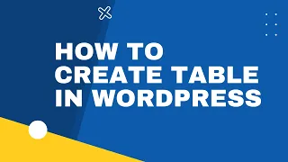 How To Create Table In WordPress With WP Table Builder