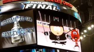 2012 Stanley Cup Final - Cartman kills the NJ Devil Game 6 @ Los Angeles Kings